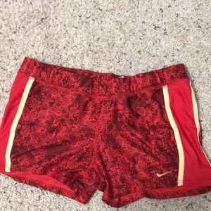 Red Patterned Nike Dri-Fit spandex